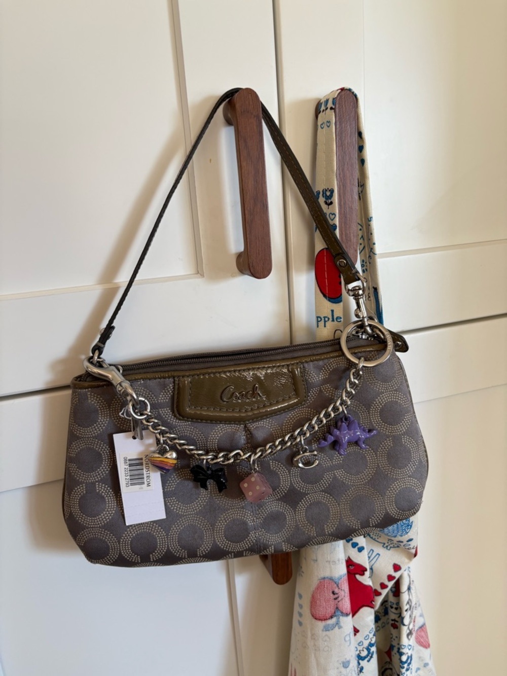 Coach Charm Keyring with Colorful Charms Bag Charm Chain